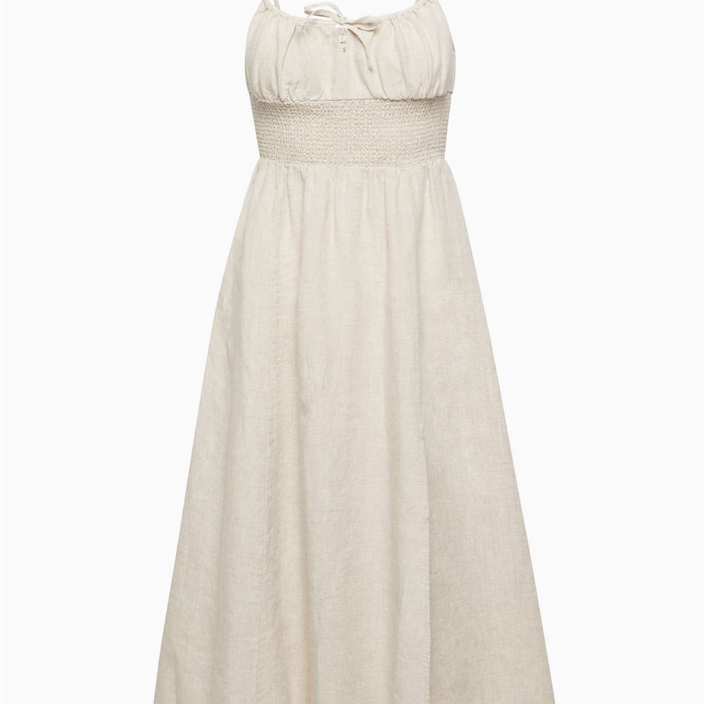 Aritzia Light Beige Midi Dress - Picture 4 of 6